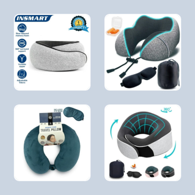 Neck Pillow & Eye Mask Set